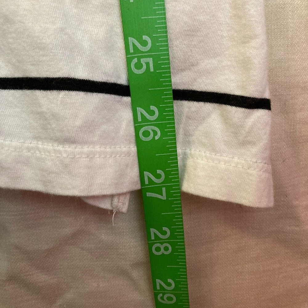 Billabong Dress Womens Sz S White Striped Knit‎ T-shirt Mini Cutout Back - Picture 9 of 9